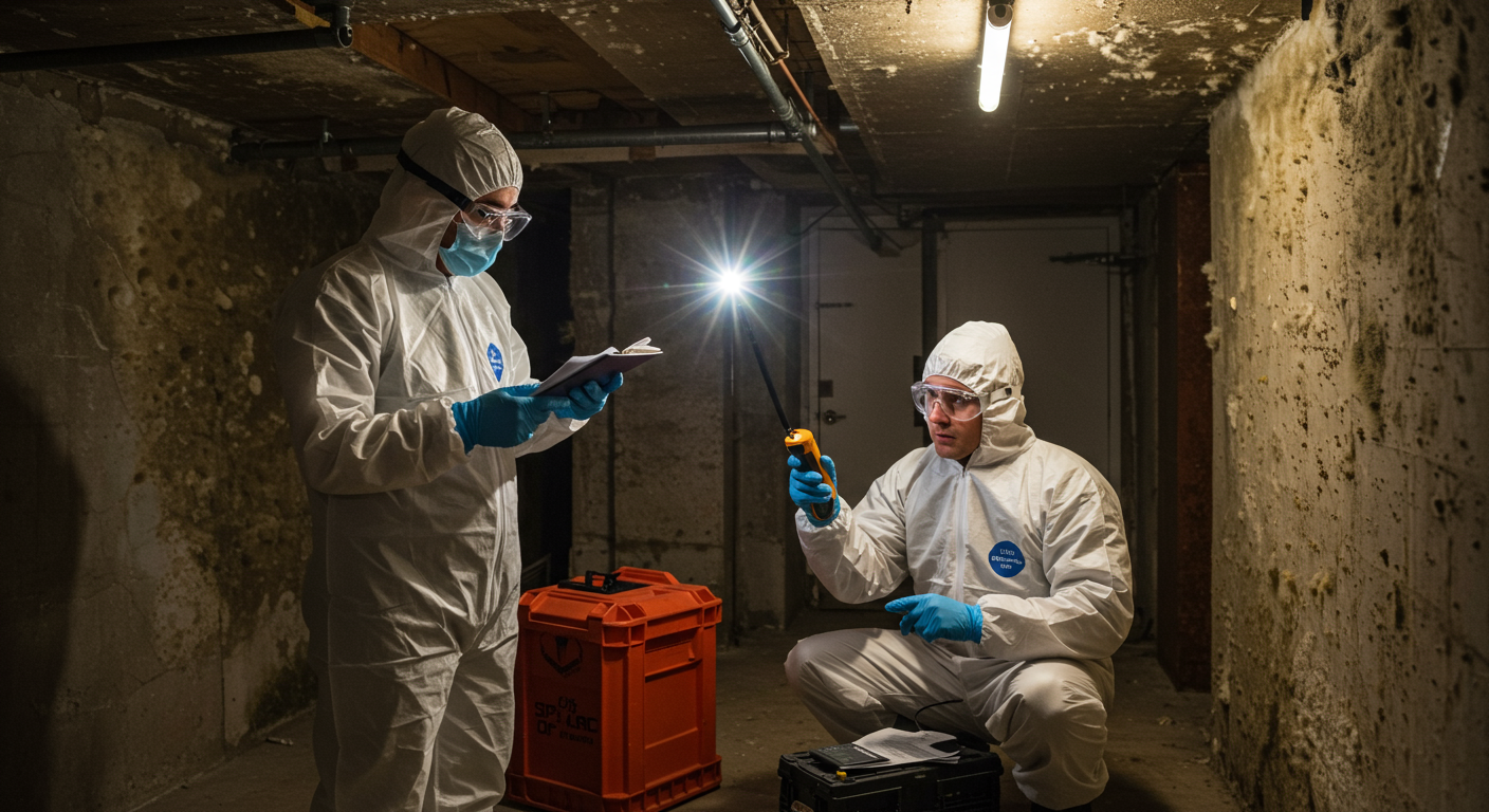 Mold Inspection Team in Garland, TX
